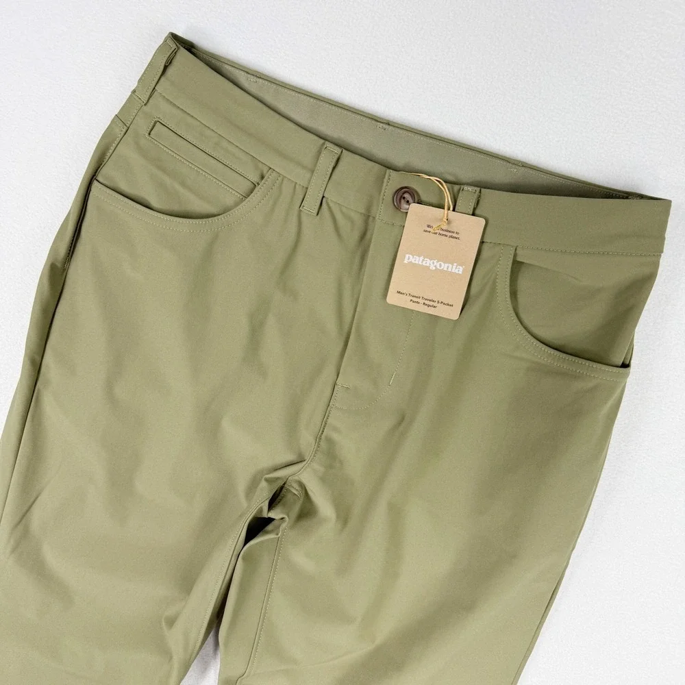 Patagonia Transit Traveler 5-Pocket Pant Size 30 Mens Sage Khaki NEW